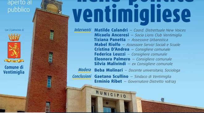 Il Lions Club Ventimiglia celebra la Giornata Internazionale contro la violenza sulle donne con un convegno tutto al femminile