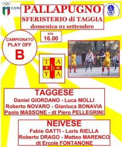 1 settembre Taggese-Neivese