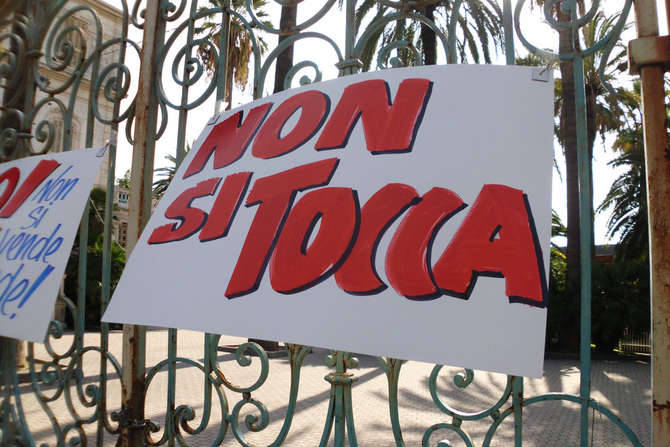 Protesta San Martino Sanremo Villa Mercede