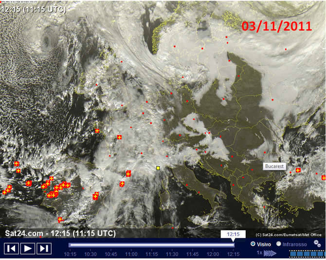 CARTINA METEO PRE ALLUVIONE 2011