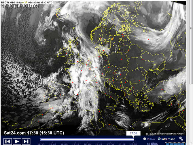 La situazione alle 17.30