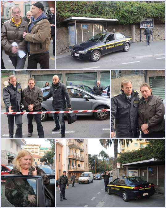 Collage Blitz Guardia di Finanza casa riposo Borea Sanremo gennaio 2012