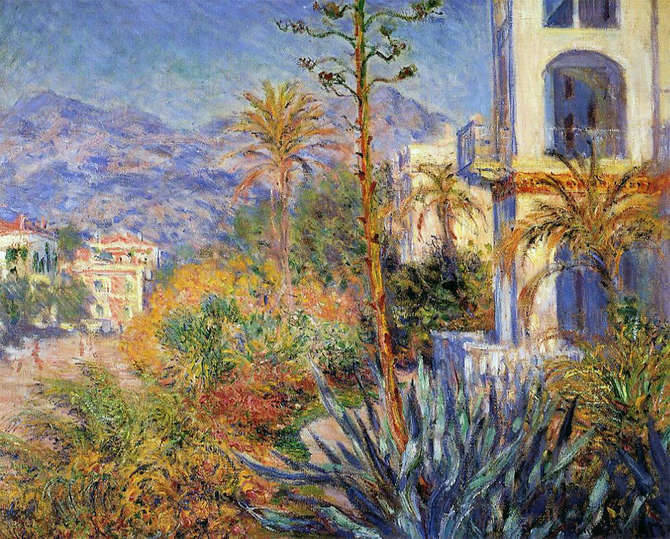 Villa Bordighera in dipinto Monet