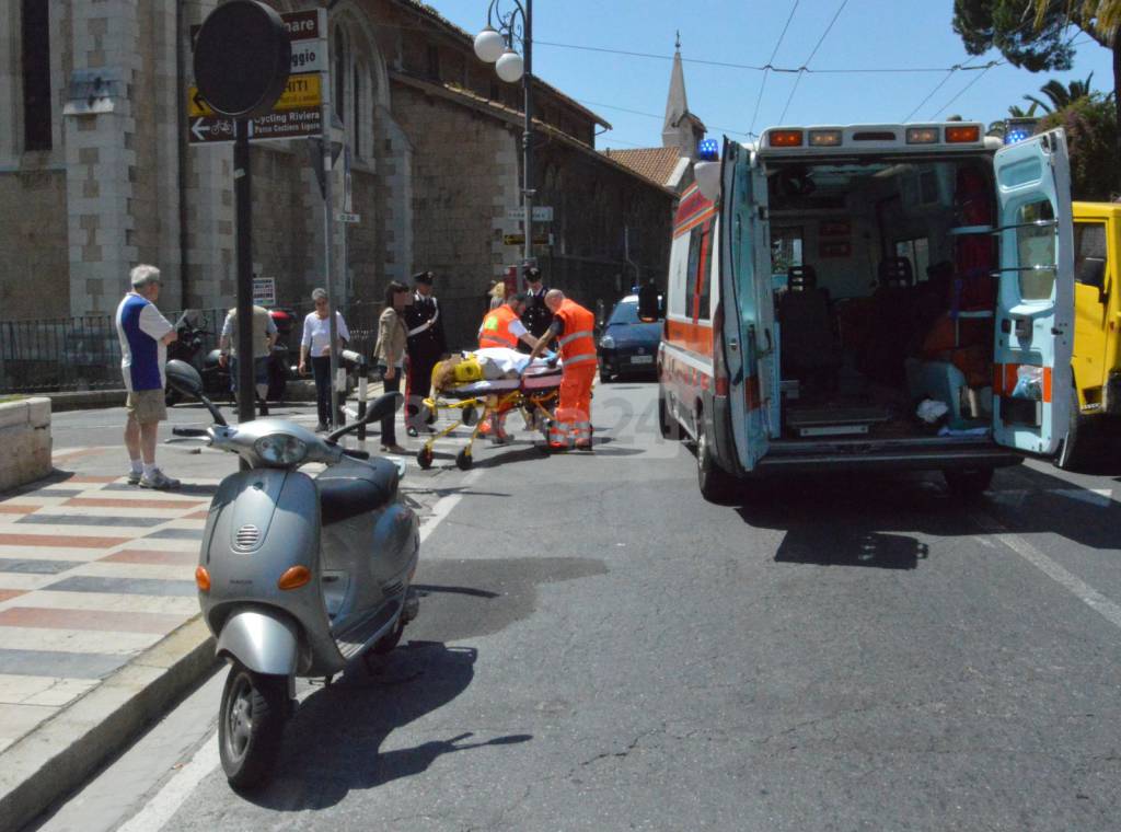 118 sanremo soccorso incidente scooter maggio 2015