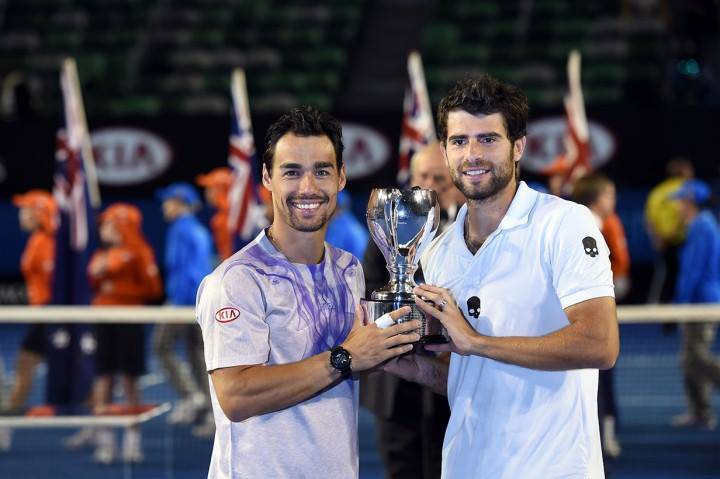 Fabio Fognini e Simone Bolelli incontrano Matteo Renzi