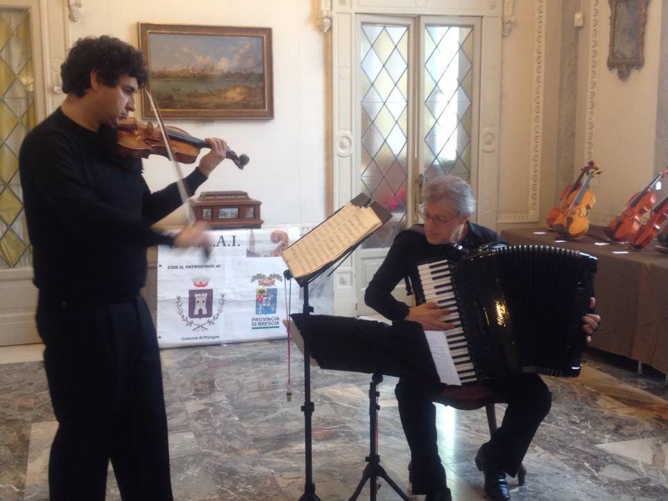 il Duo Giovanni Sardo al Violino e Sergio Scappini