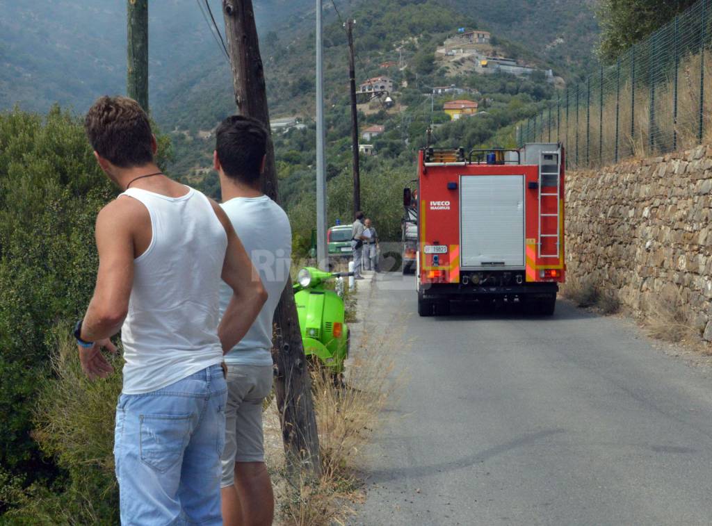 incendio boschivo tasciaire sanremo forestale elicottero 115