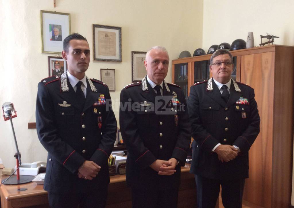 Ventimiglia, presentazione del Tenente dei Carabinieri De Tommaso 