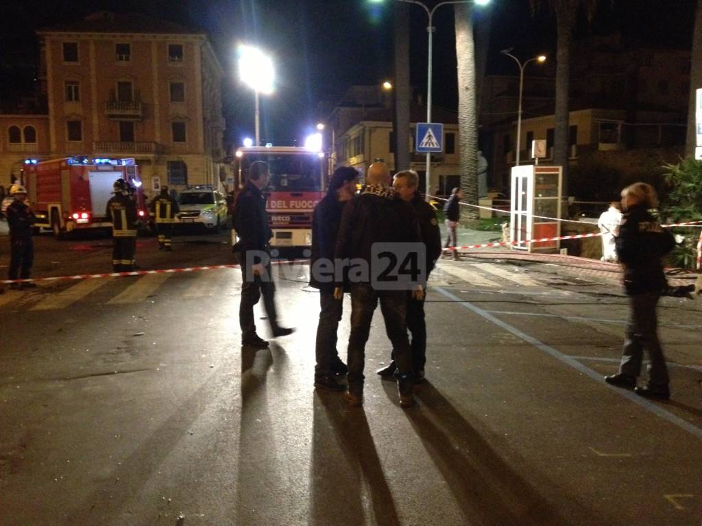 Attentato sala scommesse piazza Calvi Imperia