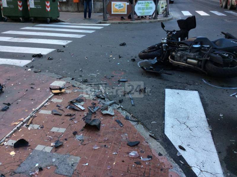 bordighera frontale auto contro moto novembre 2015