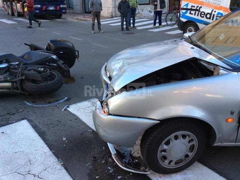 bordighera frontale auto contro moto novembre 2015