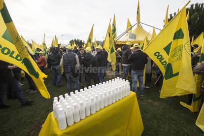 Coldiretti, protesta del latte