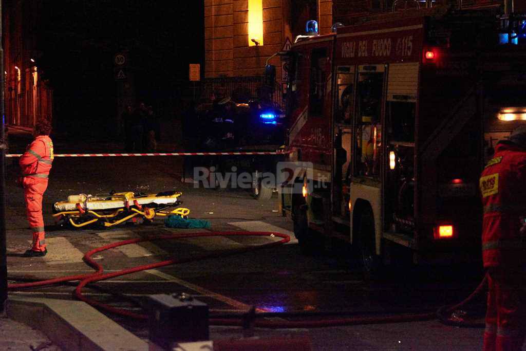 Imperia, attentato incendiario alla sala scommesse di piazza Calvi