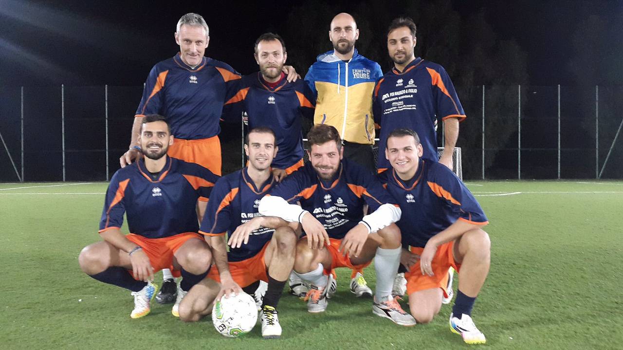 Prima fase del 9° torneo di calcio a 8 Interforze For Unicef Marco Gavino