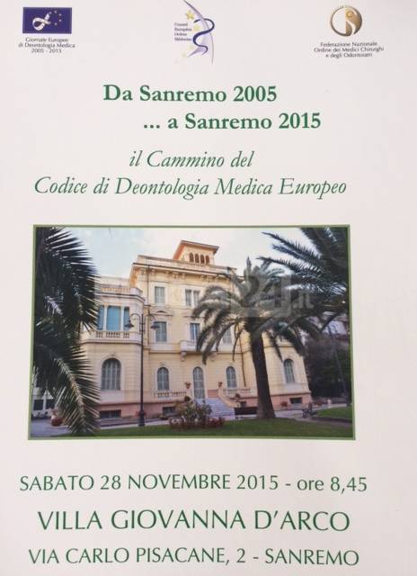 Sanremo, la Commissione Europea degli Ordini dei Medici riunita a Villa Giovanna d'Arco