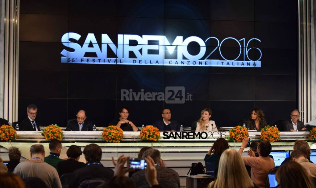 Sanremo, conferenza stampa di apertura del Festival 2016