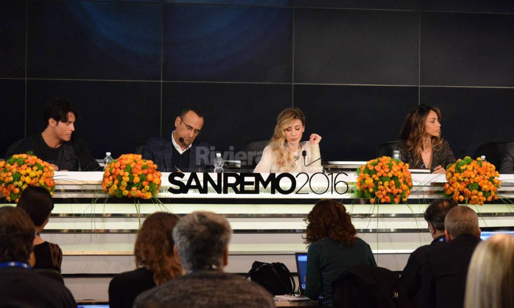 Sanremo, conferenza stampa di apertura del Festival 2016