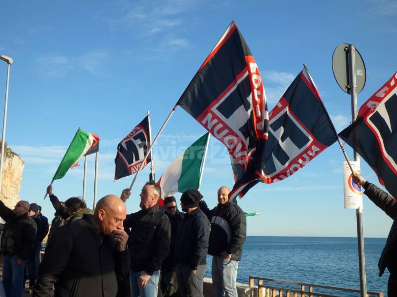 Ventimiglia, manifestazione Forza Nuova