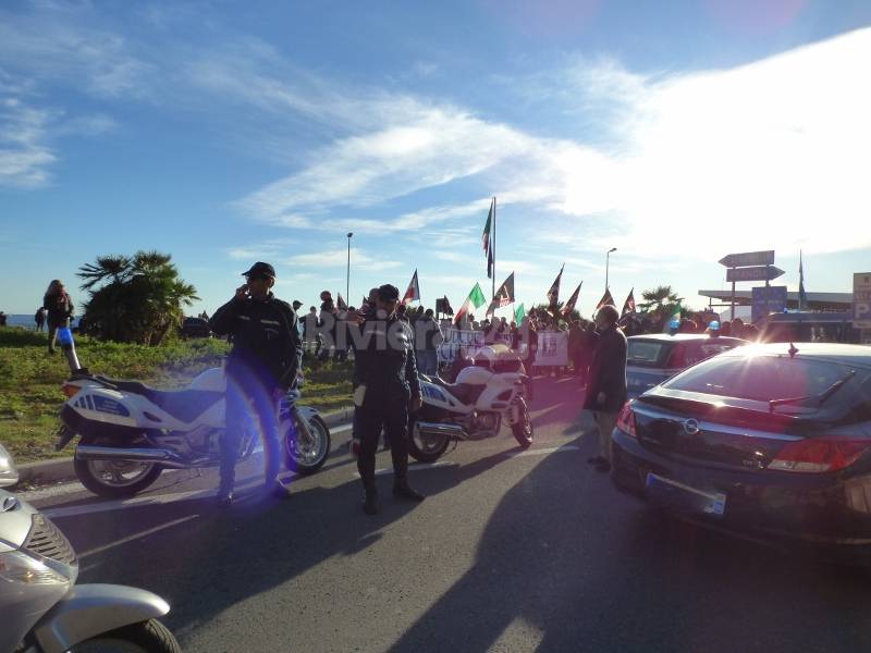 Ventimiglia, manifestazione Forza Nuova