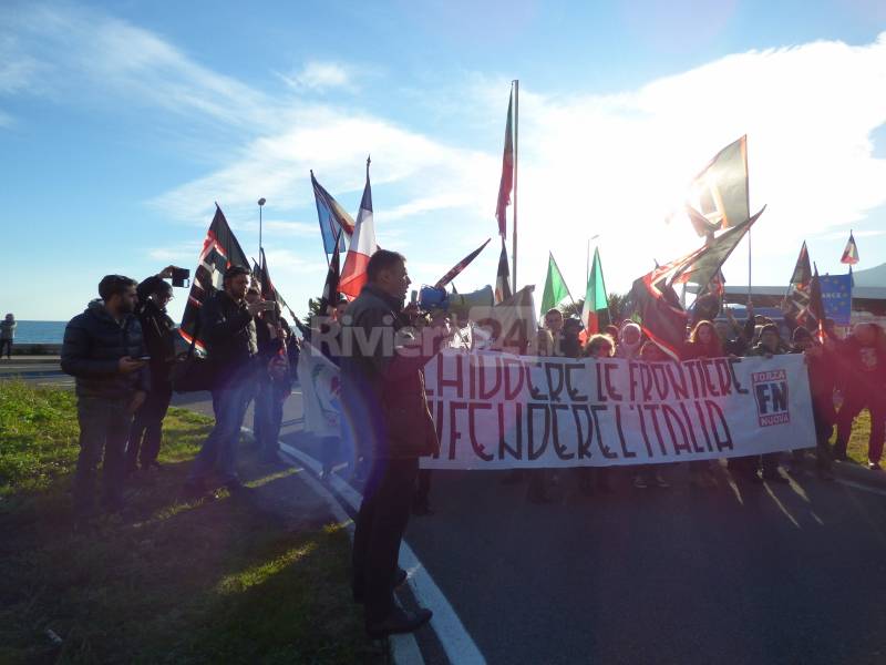 Ventimiglia, manifestazione Forza Nuova