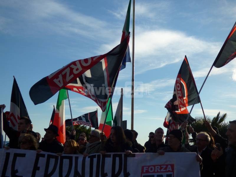 Ventimiglia, manifestazione Forza Nuova