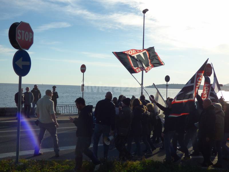 Ventimiglia, manifestazione Forza Nuova