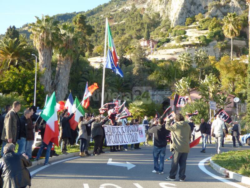 Ventimiglia, manifestazione Forza Nuova