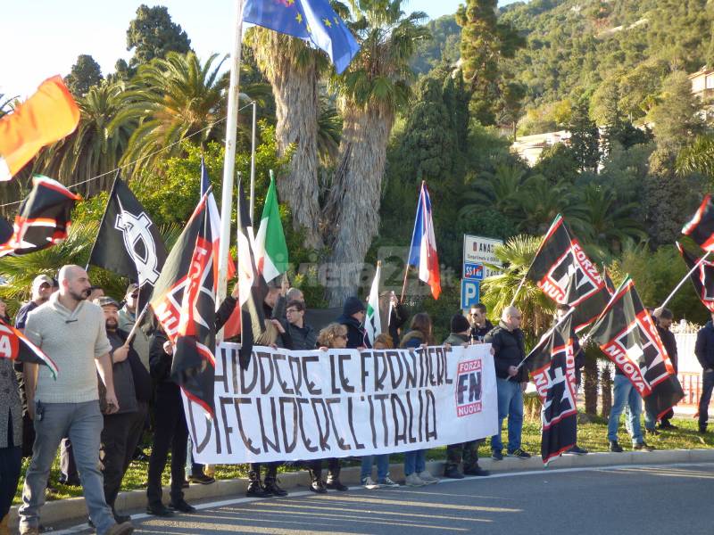 Ventimiglia, manifestazione Forza Nuova