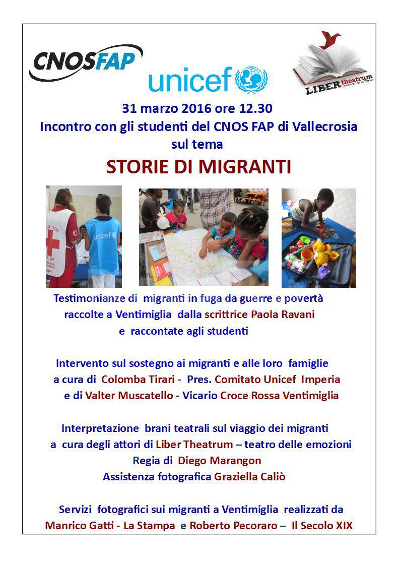 riviera24 - "Storie di migranti" nella sede del CNOS-FAP