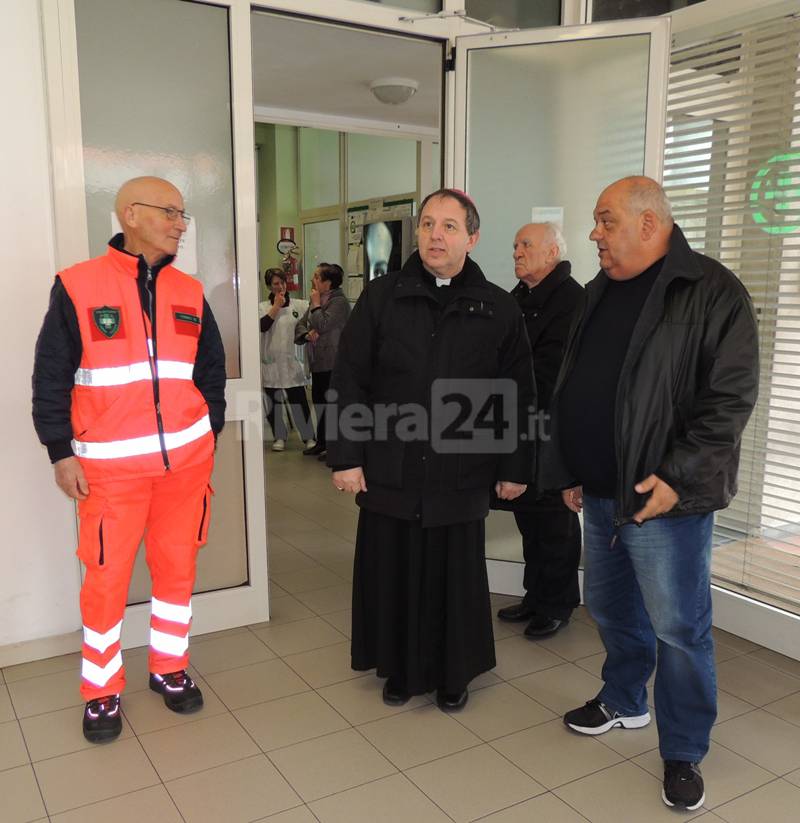 Visita del Vescovo alla Croce Verde Arma Taggia