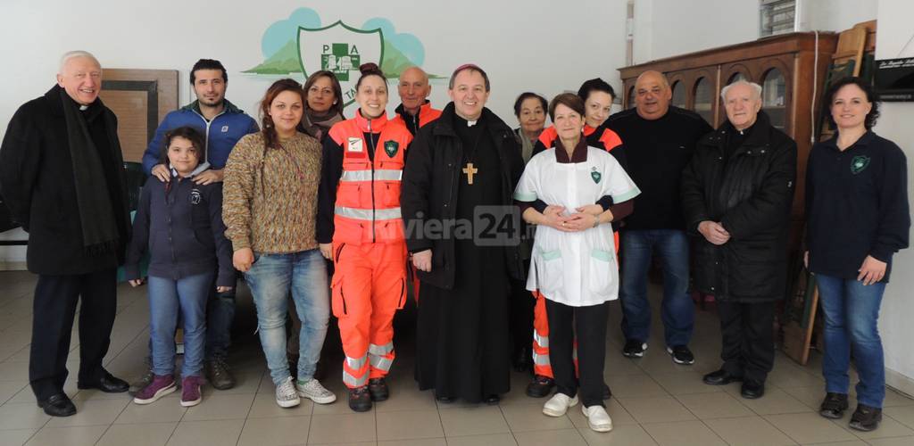 Visita del Vescovo alla Croce Verde Arma Taggia