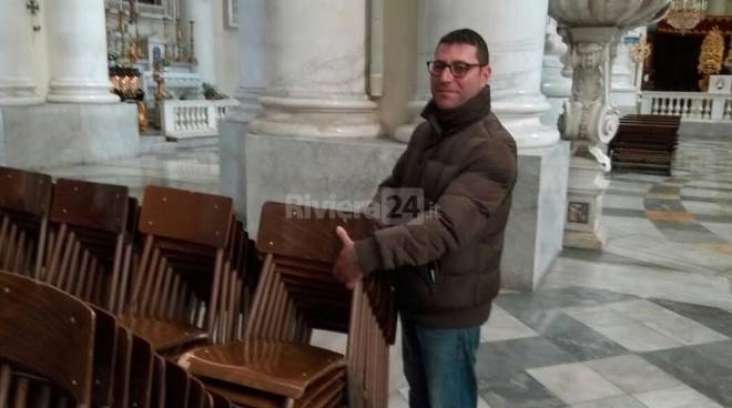 Lascia la Sicilia per Imperia, Luigi il sacrestano del Duomo di Porto Maurizio