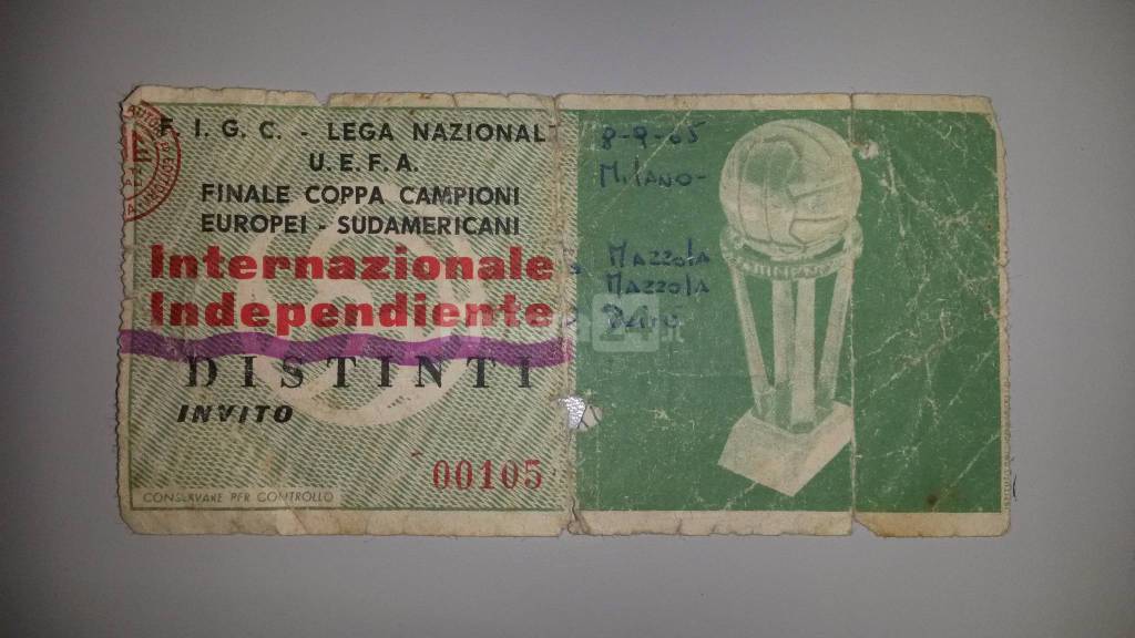 I biglietti storici delle partite di calcio del collezionista Sergio Arcudi