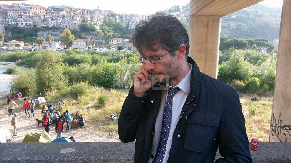 La visita del parlamentare di Sinistra Italiana Stefano Quaranta a Ventimiglia