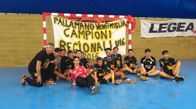 La Pallamano Ventimiglia è Campione Regionale Under 16