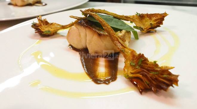 Pigato, carciofi e pesce azzurro nel menù gourmet di Alessandro Borghese