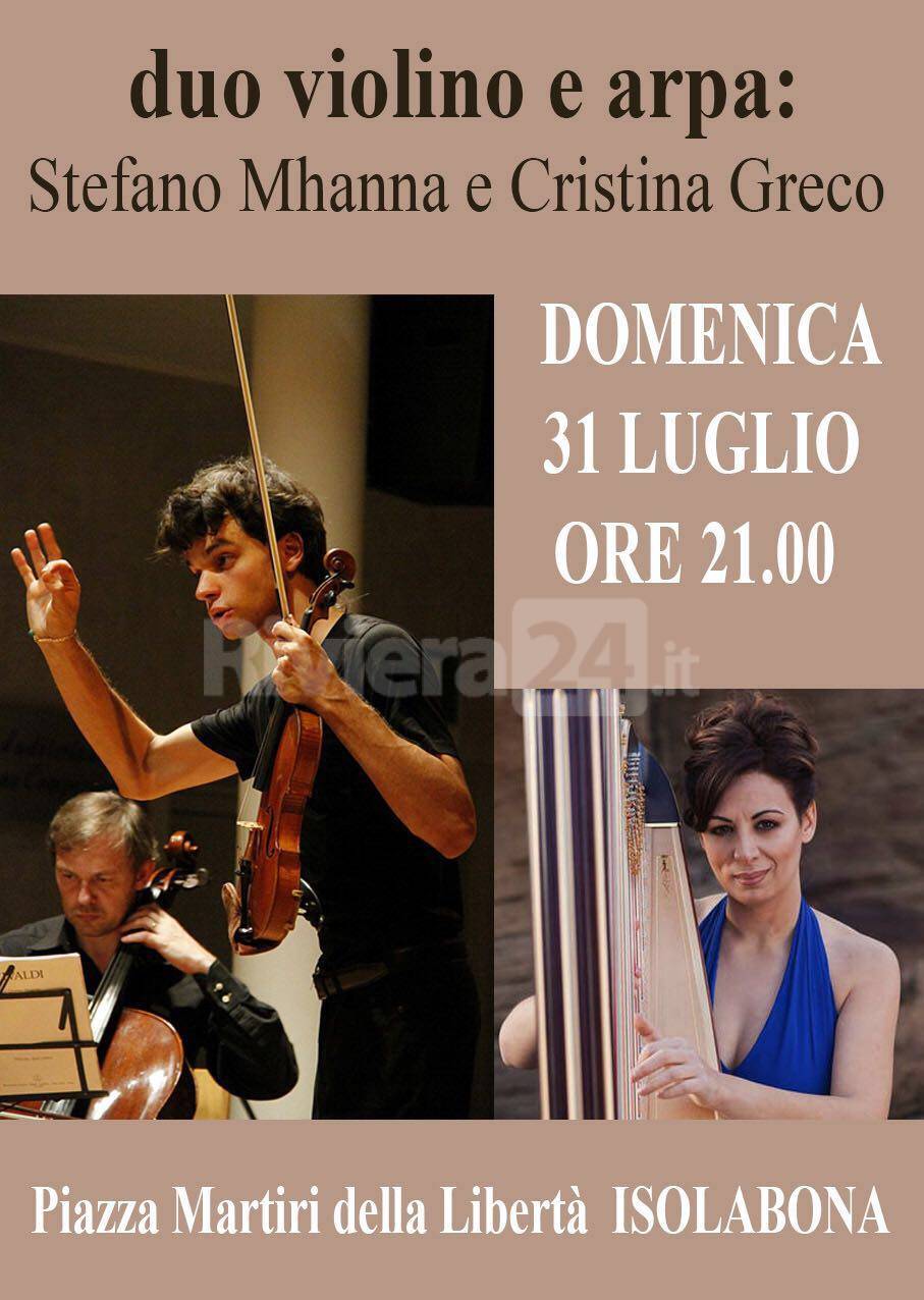 Riviera24 - Isolabona, Stefano Mhanna in concerto con Cristina Greco