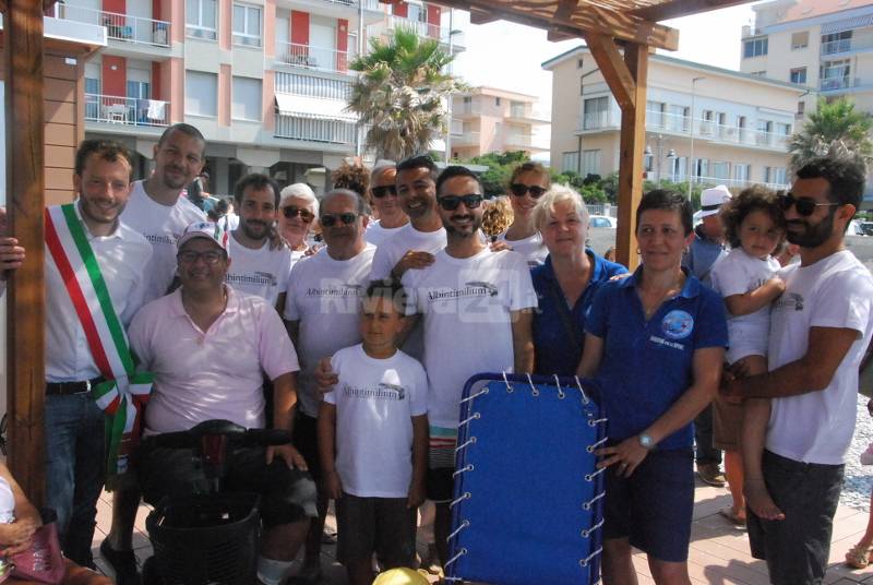 Ventimiglia inaugurazione spiaggia disabili