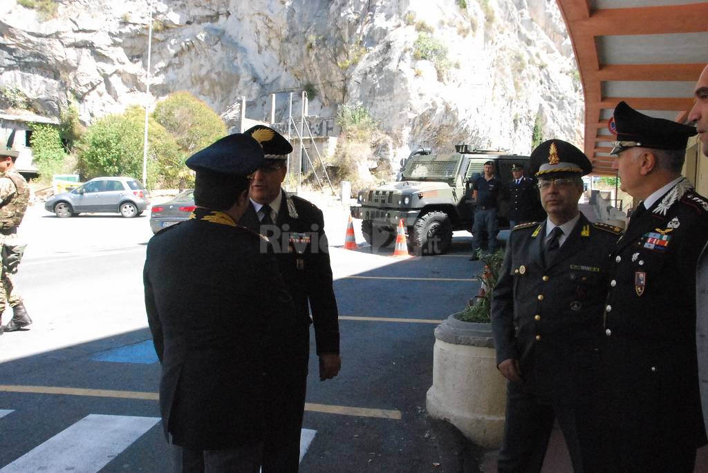 Ventimiglia sopralluogo capo della polizia Gabrielli