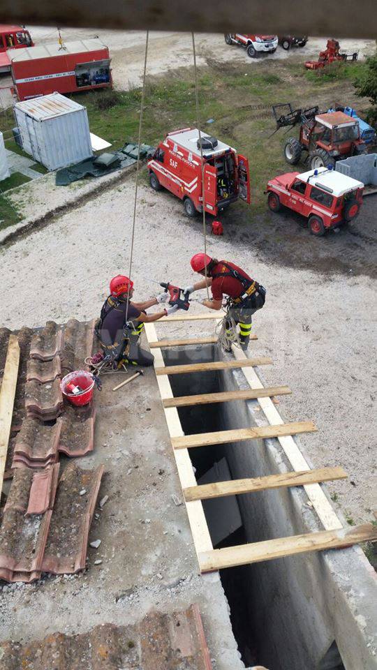 Vigili del fuoco ad Amatrice