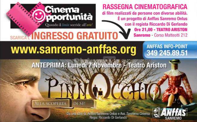 Riviera24 - Cinema Opportunità Anffas sanremo 2016