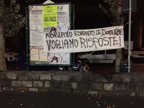 Striscioni quartiere Gianchette