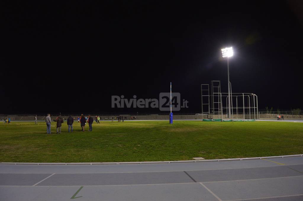 Attivo l'impianto di illuminazione nella pista di atletica di Pian di Poma