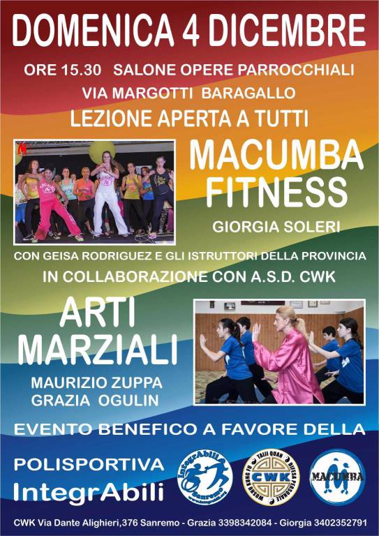 “MACUMBA DAY” a favore della Polisportiva IntregAbili 