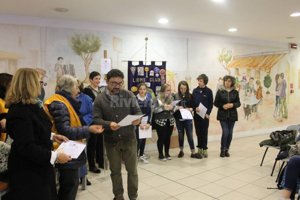 Premiati i vincitori del concorso un Poster per la pace organizzato dal Lions Club Sanremo Matutia