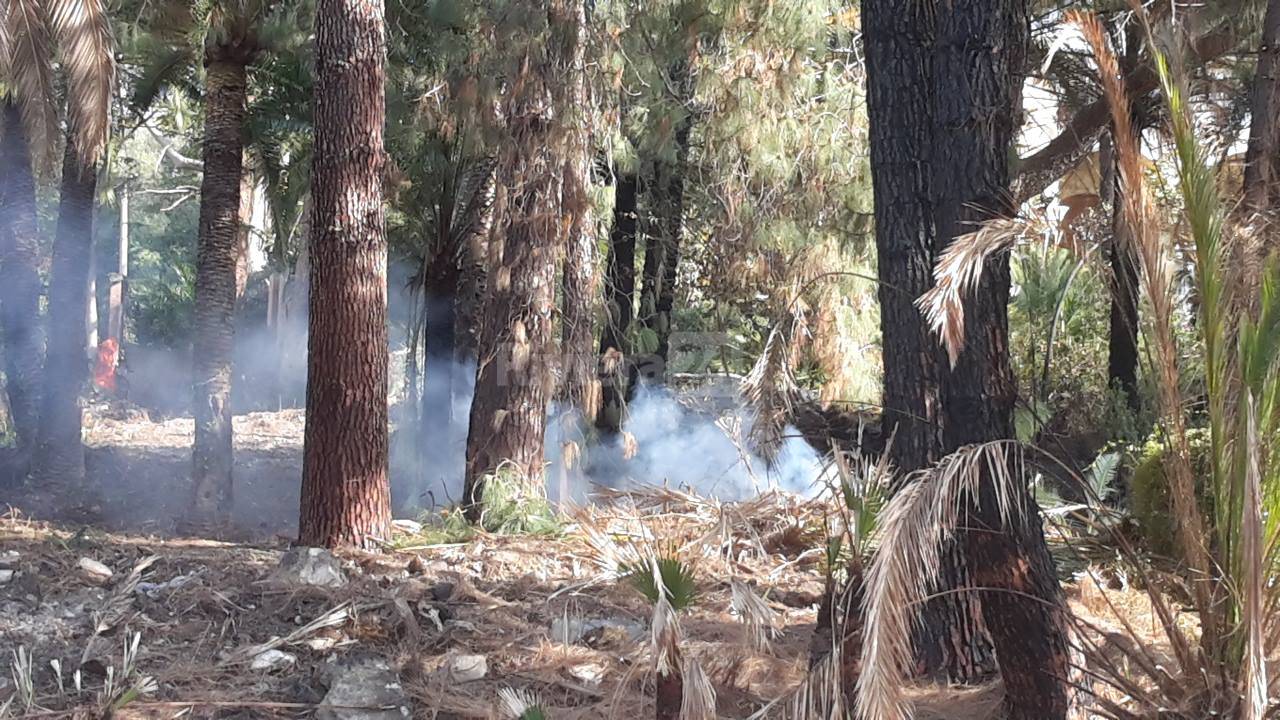 Ospedaletti villa sultana incendio parco