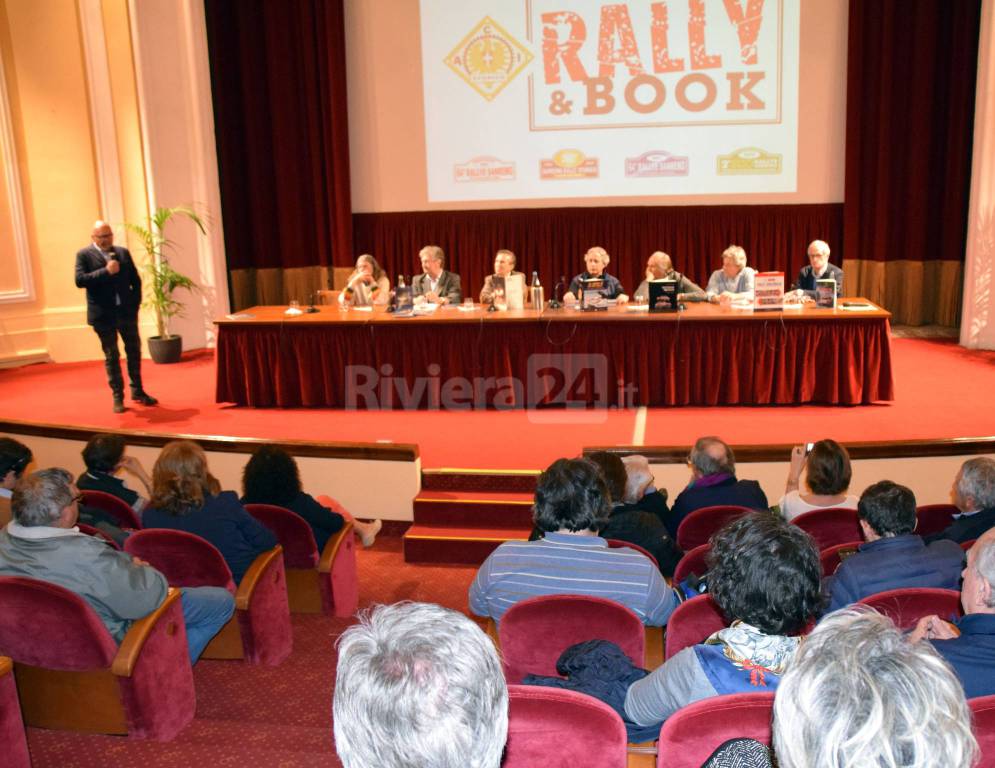 Sanremo, presentato "Rally & Book": i motori scritti da autori, giornalisti, piloti e navigatori