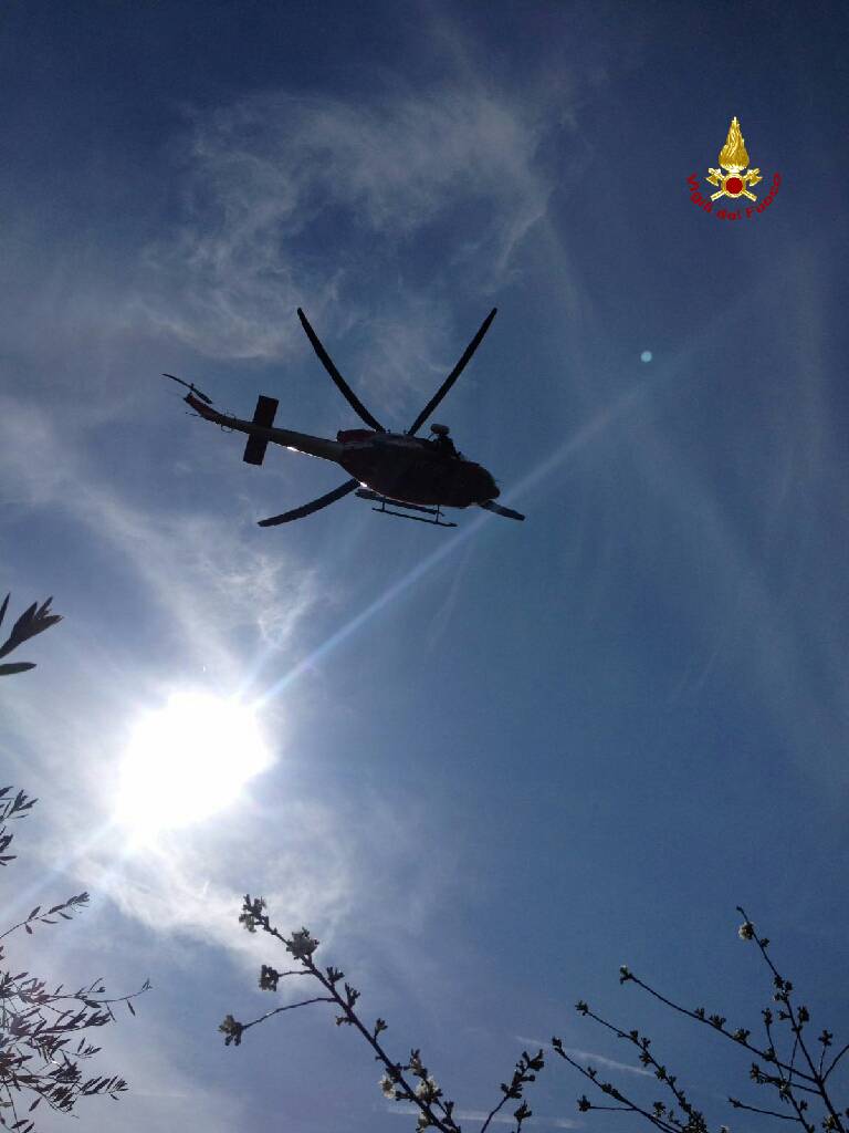 riviera24  - elisoccorso elicottero vigili del fuoco