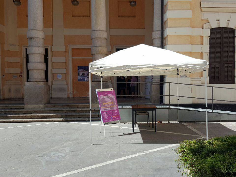 riviera24 - Gazebo alla Biblioteca Lagorio