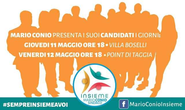 Presentazione lista Mario Conio